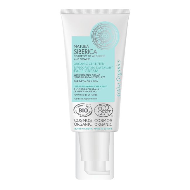 NATURA SIBERICA INVIGORATING dieninis ir naktinis veido kremas, 50 ml