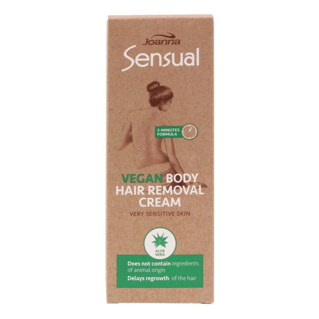 JOANNA SENSUAL VEGAN kūno depiliacinis kremas, 100 g