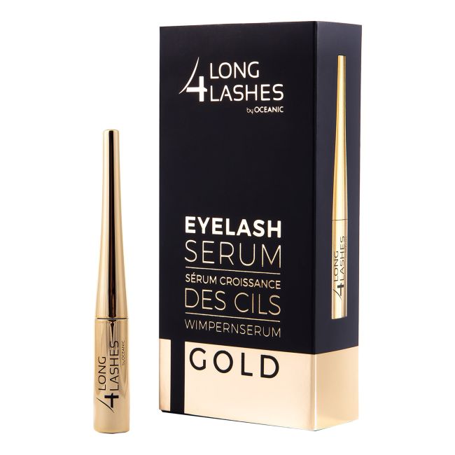 LONG4LASHES GOLD blakstienų serumas, 4 ml