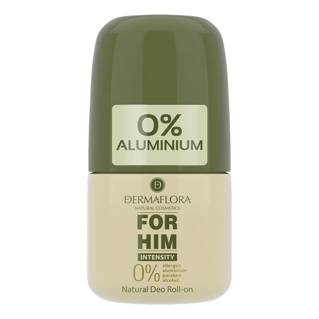 DERMAFLORA FOR HIM INTENSITY rutulinis vyrų dezodorantas, 50 ml