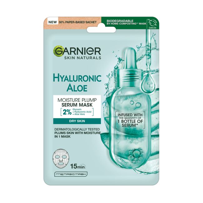 GARNIER SKIN NATURALS HYALURONIC ALOE veido kaukė