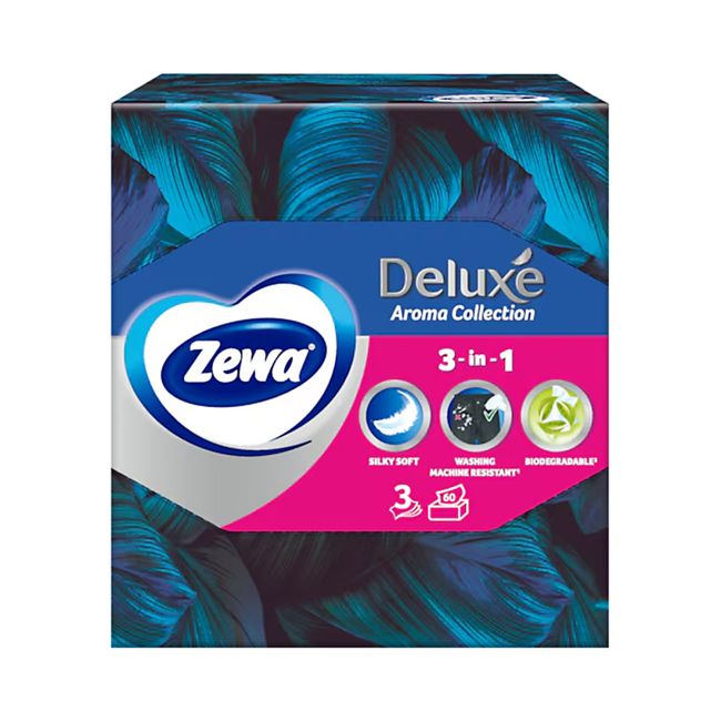 ZEWA DELUXE vienkartinės nosinaitės (60 vnt.)