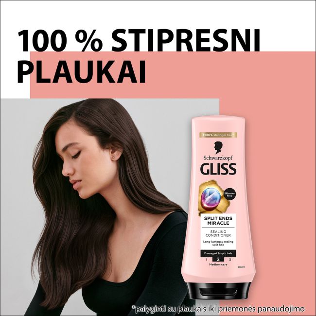 GLISS SPLIT ENDS MIRACLE plaukų kondicionierius, 200 ml