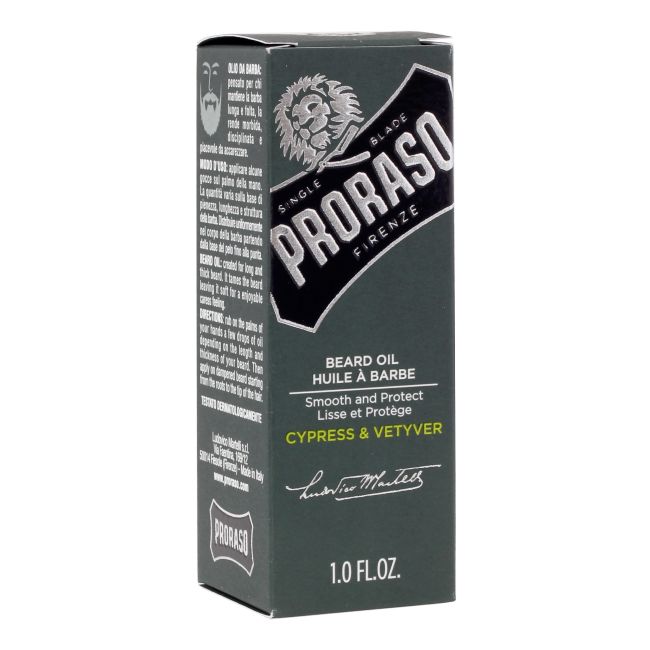 PRORASO CYPRESS & VETYVER barzdos aliejus, 30 ml