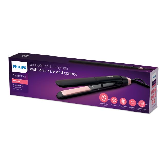 PHILIPS ESSENTIALTHERMOPROTECT plaukų tiesinimo žnyplės