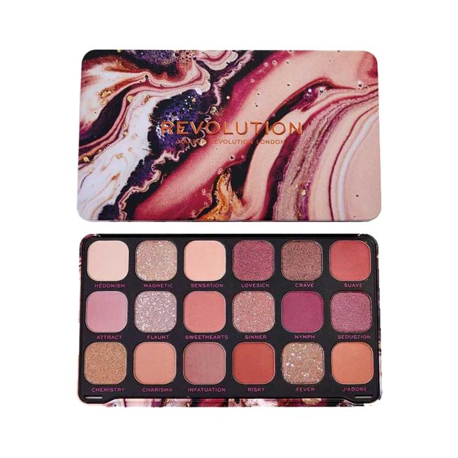 MAKEUP REVOLUTION FOREVER FLAWLESS akių vokų šešėlių paletė, 19,8 g