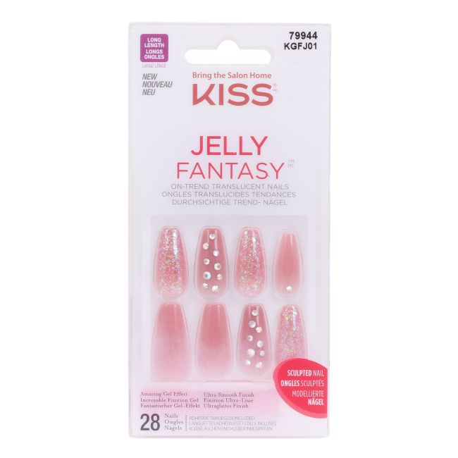 KISS JELLY FANTASY priklijuojami nagai (28 vnt.)
