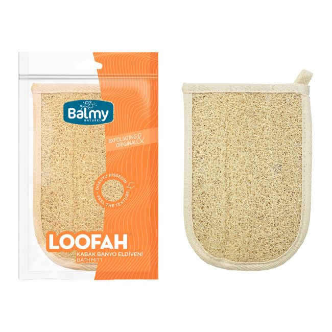 BALMY NATUREL LOOFAX kūno kempinė pirštinė