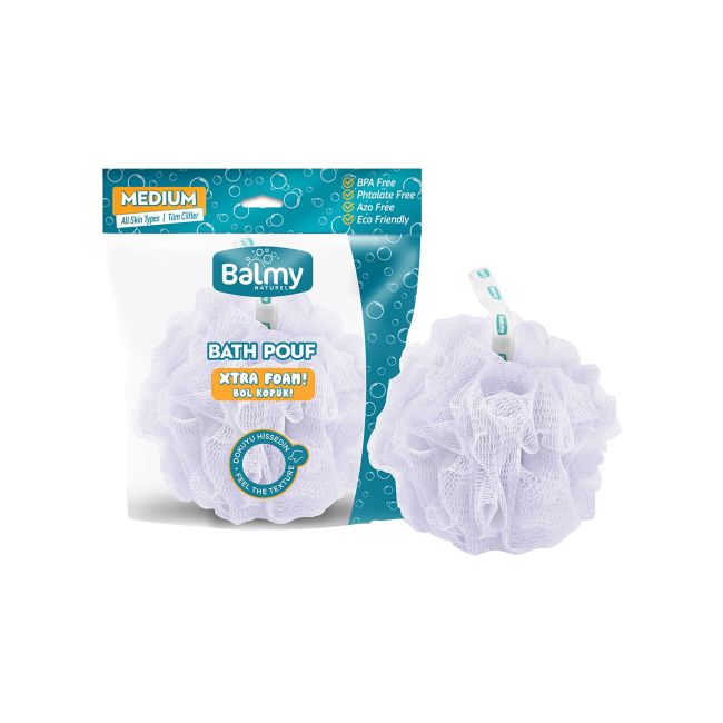 BALMY NATUREL BATH POUF MEDIUM plaušinė