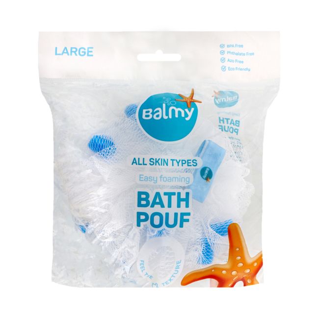 BALMY NATUREL BATH POUF LARGE plaušinė