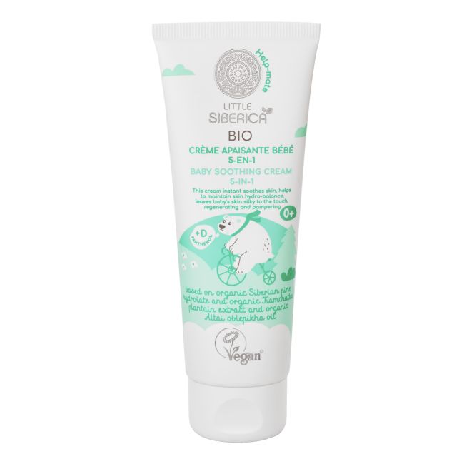 LITTLE SIBERICA BIO BABY SOOTHING 5-IN-1 vaikų kremas, 75 ml