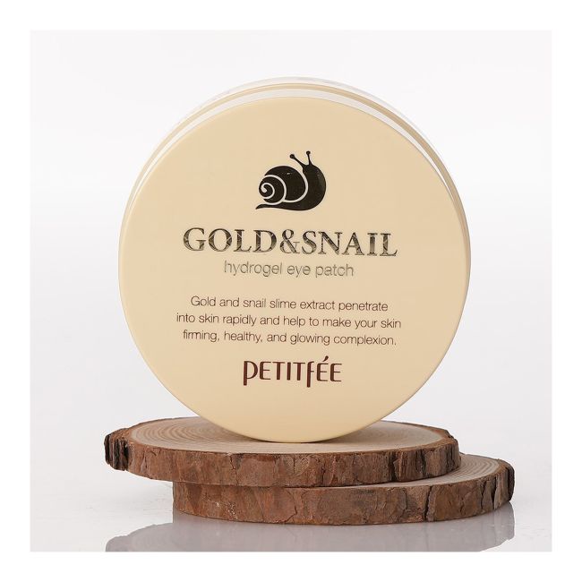 PETITFEE GOLD & SNAIL HYDROGEL paakių kaukė (1,4 g x 60 vnt.)