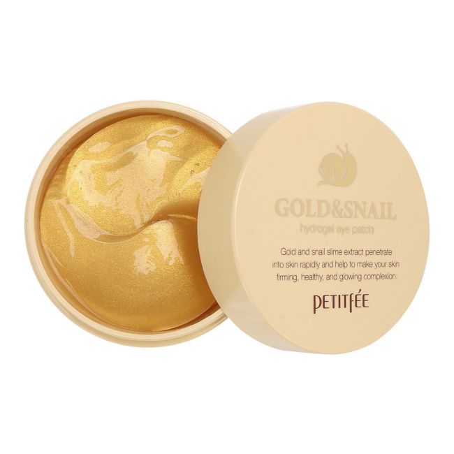 PETITFEE GOLD & SNAIL HYDROGEL paakių kaukė (1,4 g x 60 vnt.)