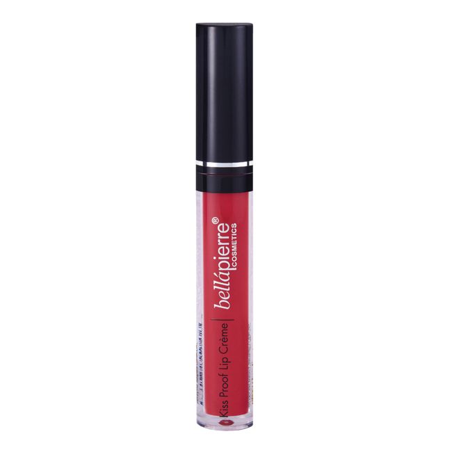 BELLAPIERRE KISS PROOF LIP CREME mineraliniai kreminiai lūpų dažai, 3,6 ml