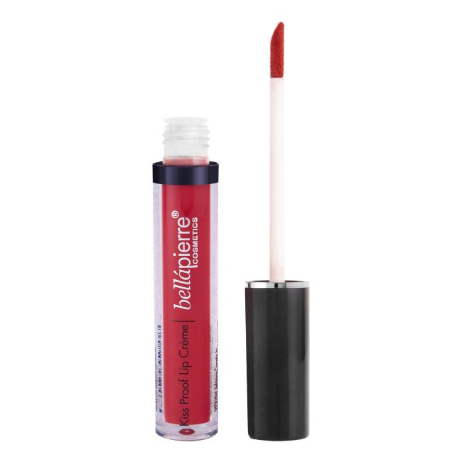 BELLAPIERRE KISS PROOF LIP CREME mineraliniai kreminiai lūpų dažai, 3,6 ml