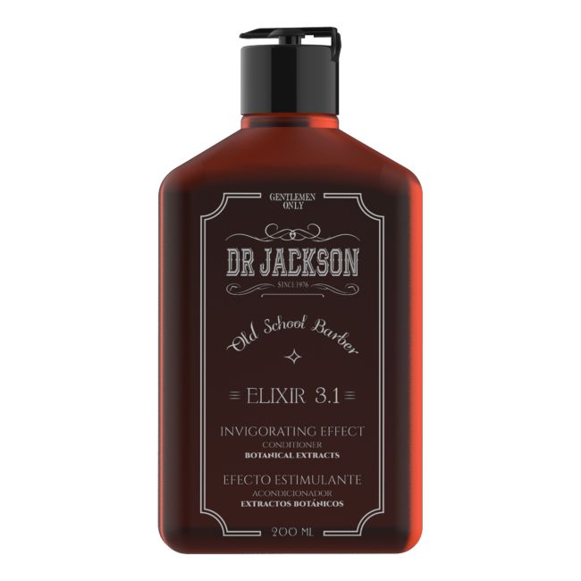 DR JACKSON ELIXIR 3.1 INVIGORATING EFFECT vyrų plaukų kondicionierius, 200 ml