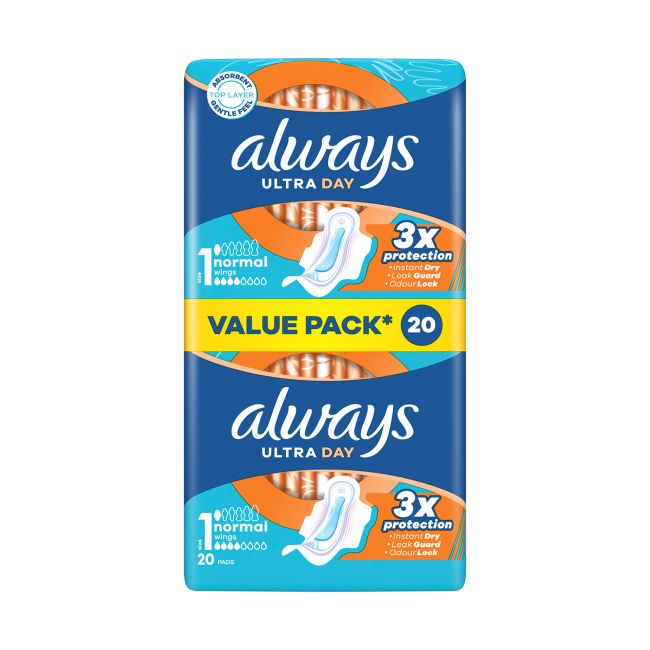 ALWAYS ULTRA DAY NORMAL higieniniai paketai (20 vnt.)