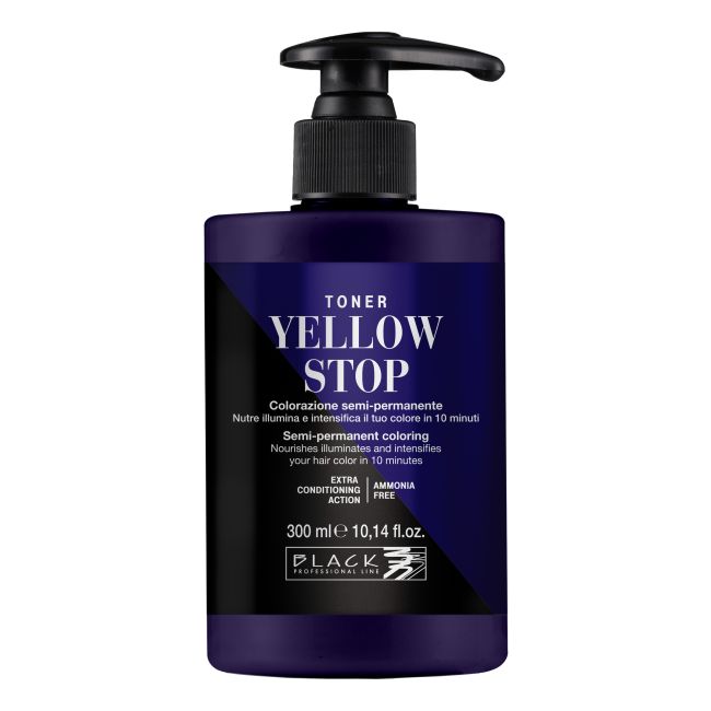 BLACK TONER YELLOW STOP tonuojamasis plaukų kremas, 300 ml