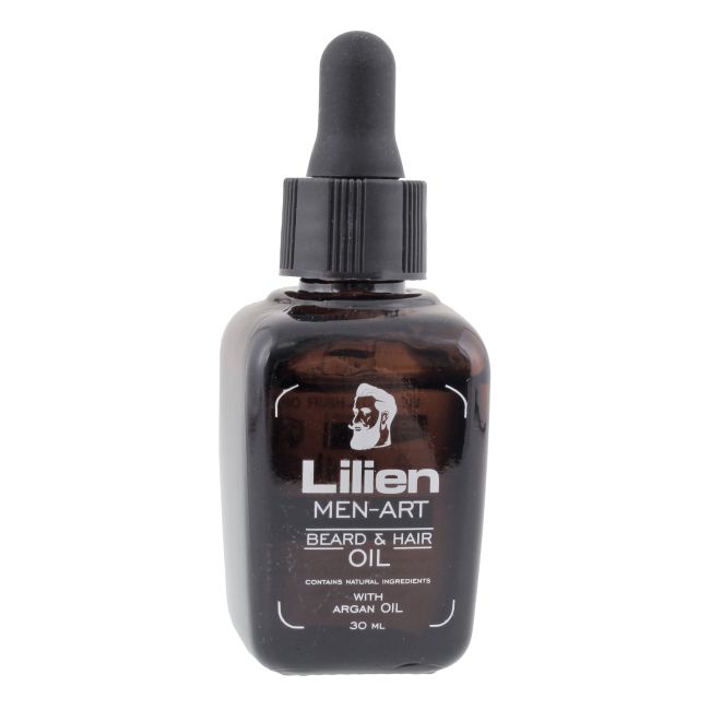LILIEN MEN-ART WHITE barzdos ir plaukų aliejus, 30 ml