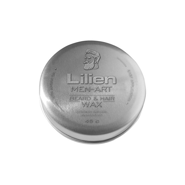 LILIEN MEN-ART WHITE barzdos ir plaukų modeliavimo vaškas, 45 g