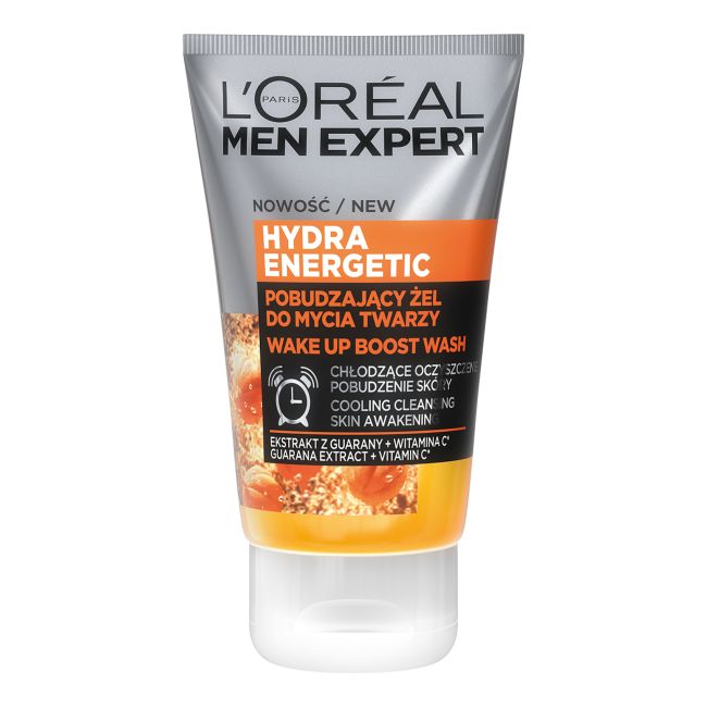 L'OREAL MEN EXPERT HYDRA ENERGETIC gaivinamasis veido prausiklis, 100 ml