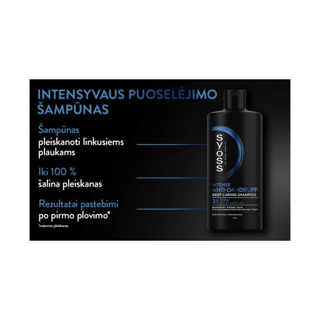 SYOSS ANTI-DANDRUFF plaukų šampūnas, 440 ml