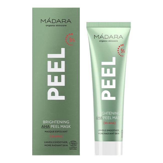 MADARA PEEL BRIGHTENING AHA PEEL šveičiamoji veido kaukė, 60 ml