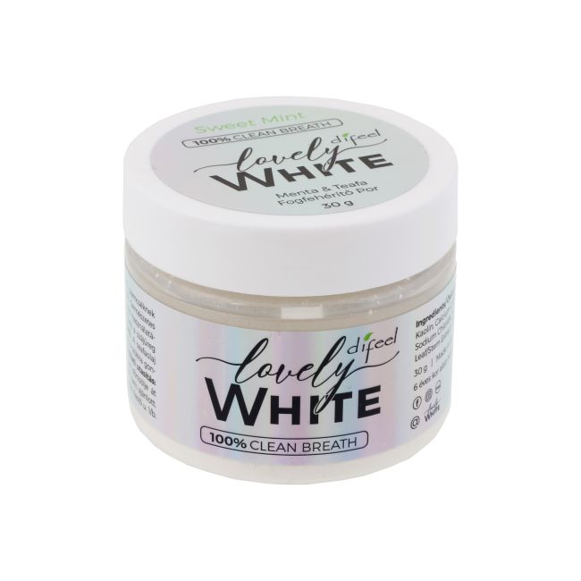 DIFEEL LOVELY WHITE dantų balinimo milteliai, 30 g