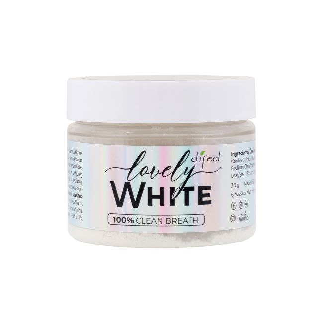 DIFEEL LOVELY WHITE dantų balinimo milteliai, 30 g