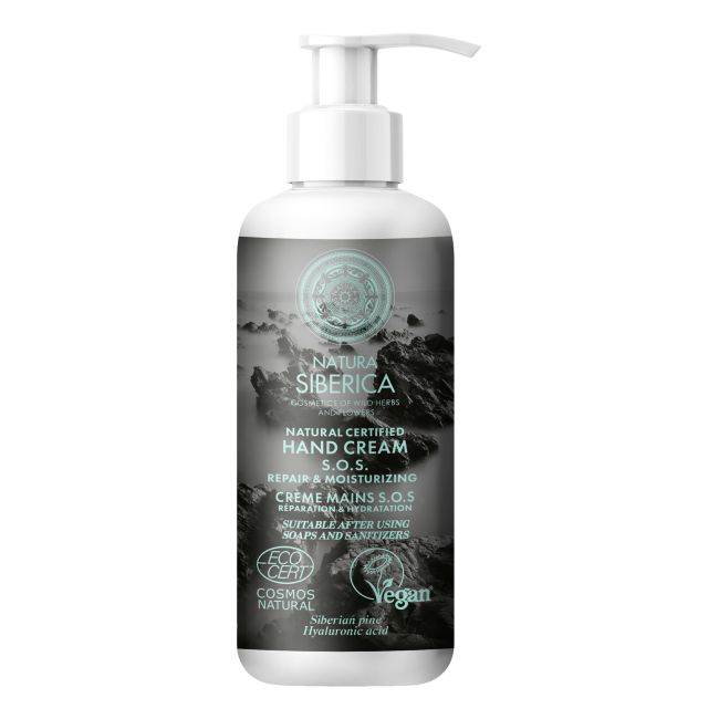 NATURA SIBERICA NATURAL CERTIFIED S.O.S rankų kremas, 250 ml