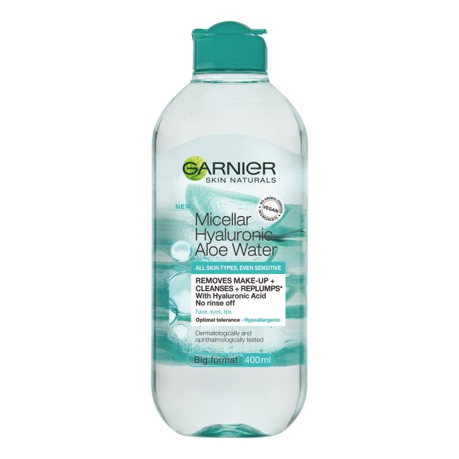 GARNIER SKIN NATURALS HYALURONIC ALOE WATER micelinis vanduo, 400 ml