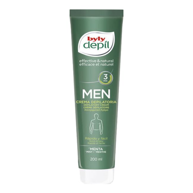 BYLY MENTA vyrų depiliacinis kūno kremas, 200ml