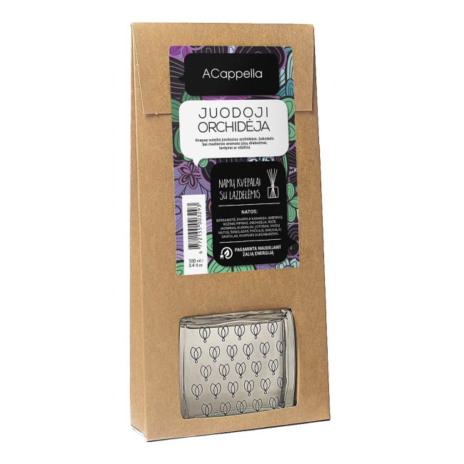 ACAPPELLA JUODOJI ORCHIDĖJA namų kvapas su lazdelėmis, 100 ml
