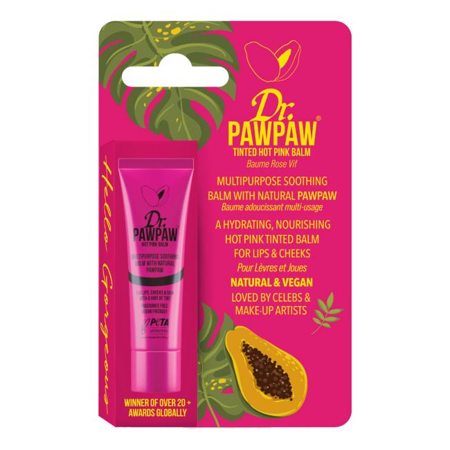DR. PAWPAW TINTED HOT PINK lūpų ir skruostų balzamas, 10 ml