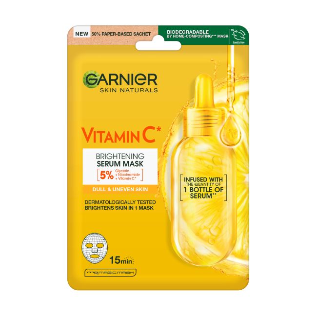GARNIER VITAMIN C veido kaukė, 28 g