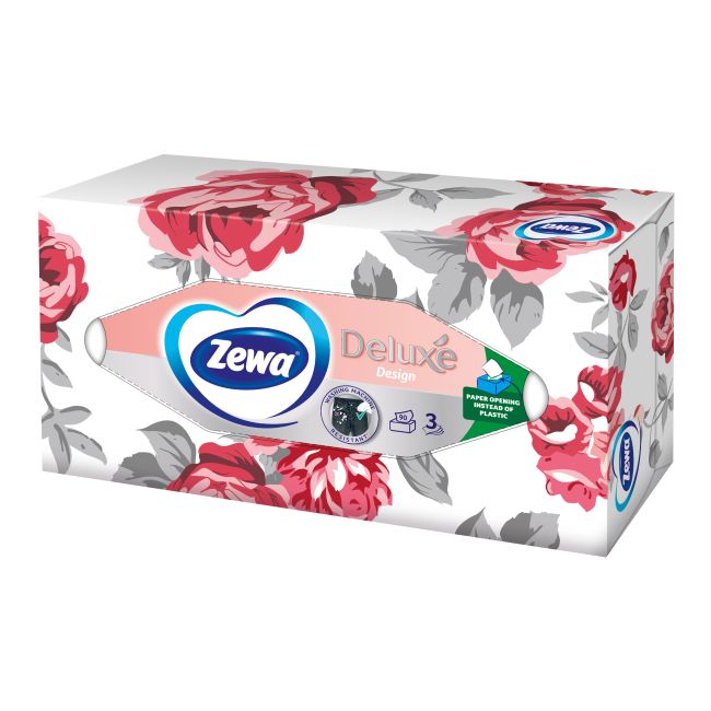 ZEWA DELUXE vienkartinės nosinaitės (90 vnt.)