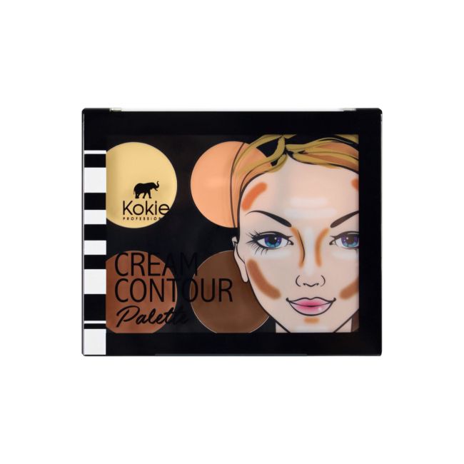 KOKIE CREAM CONTOUR veido bruožų modeliavimo paletė, 12 g
