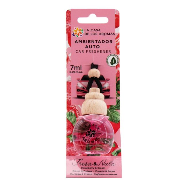 LOS AROMAS STRAWBERRY & CREAM automobilio oro gaiviklis, 7 ml