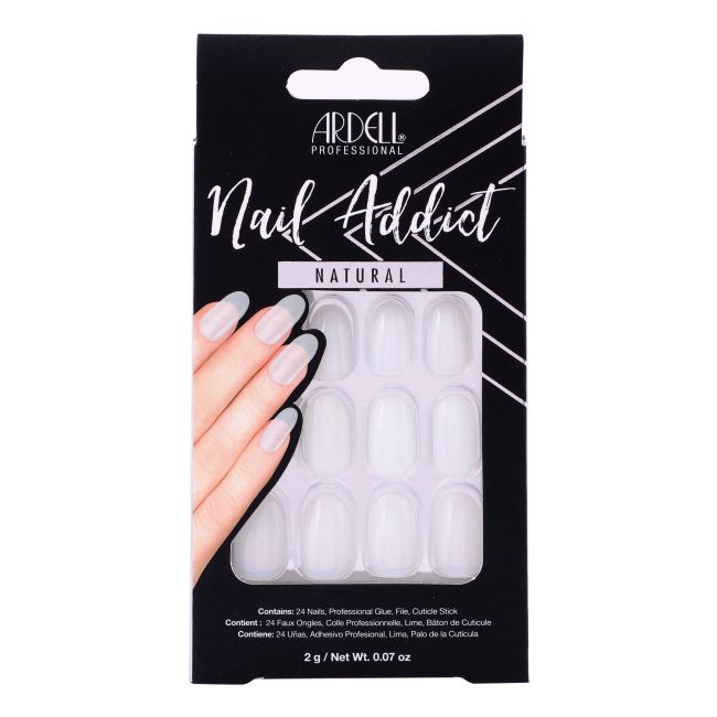 ARDELL ADDICT NATURAL OVAL priklijuojami nagai