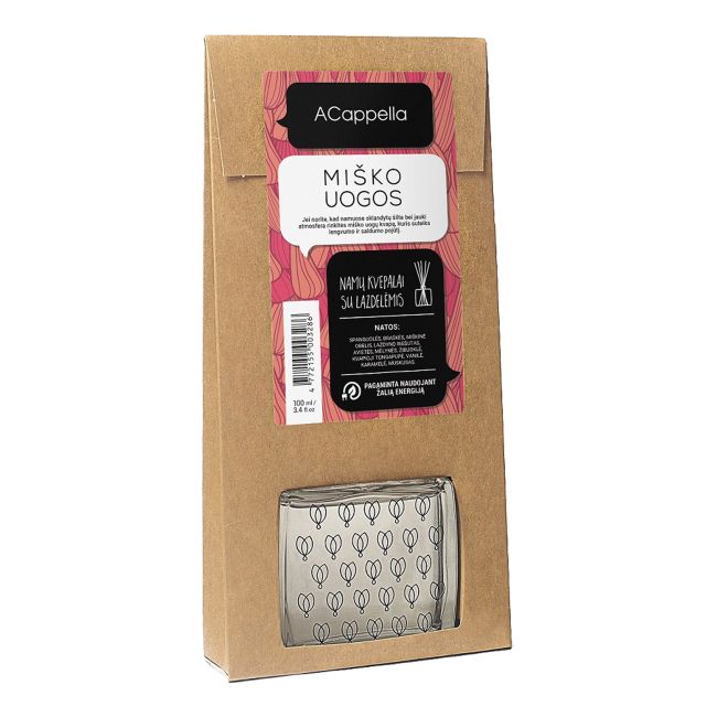 ACAPPELLA MIŠKO UOGOS namų kvapas su lazdelėmis, 100 ml