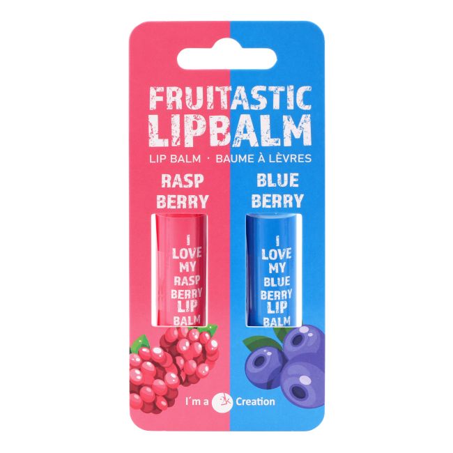2K FRUITASTIC RASPBERRY & BLUEBERRY lūpų balzamas (2 x 4.2 g)