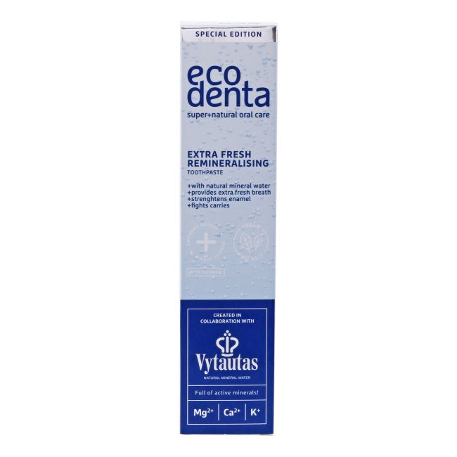 ECODENTA dantų pasta su Vytauto mineraliniu vandeniu, 100 ml