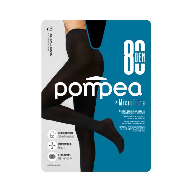 POMPEA MICROFIBRA 80 DEN pėdkelnės