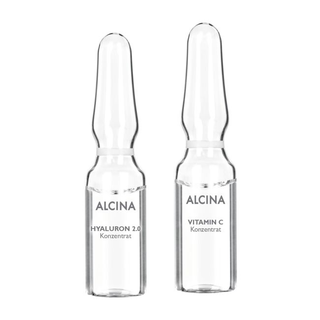 ALCINA HYALURON 2.0 & VITAMIN C veido odos ampulės (10 x 1 ml)