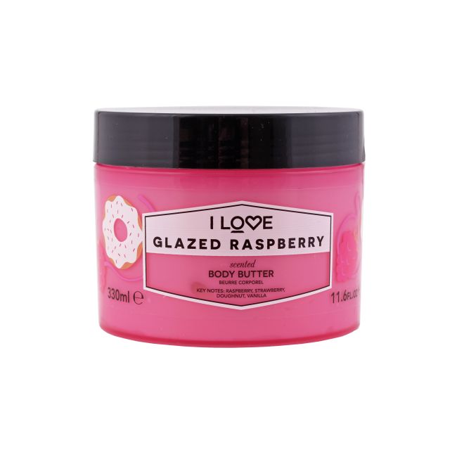 I'LOVE GLAZED RASPBERRY kūno sviestas, 330 ml