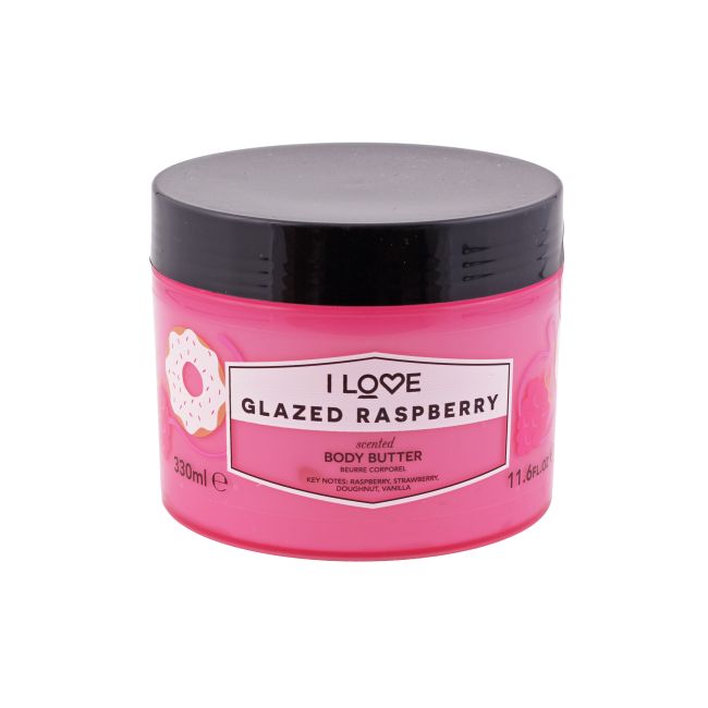 I'LOVE GLAZED RASPBERRY kūno sviestas, 330 ml