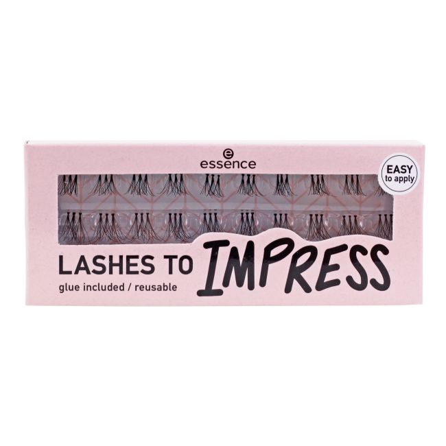 ESSENCE IMPRESS dirbtinių blakstienų kuokšteliai