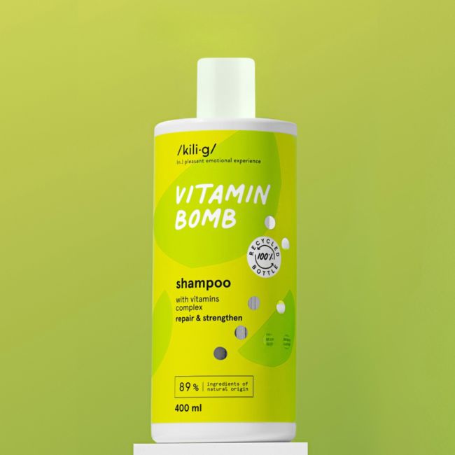 KILIG VITAMIN BOMB plaukų šampūnas, 400 ml