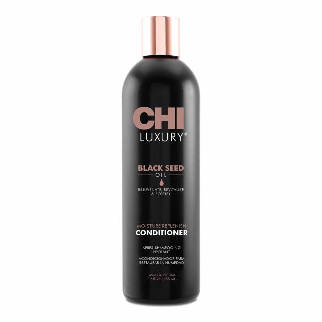 CHI LUXURY BLACK SEED OIL plaukų kondicionierius, 355 ml