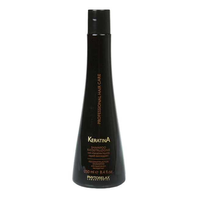 PHYTORELAX KERATINA RECONSTRUCTOR plaukų šampūnas, 250 ml